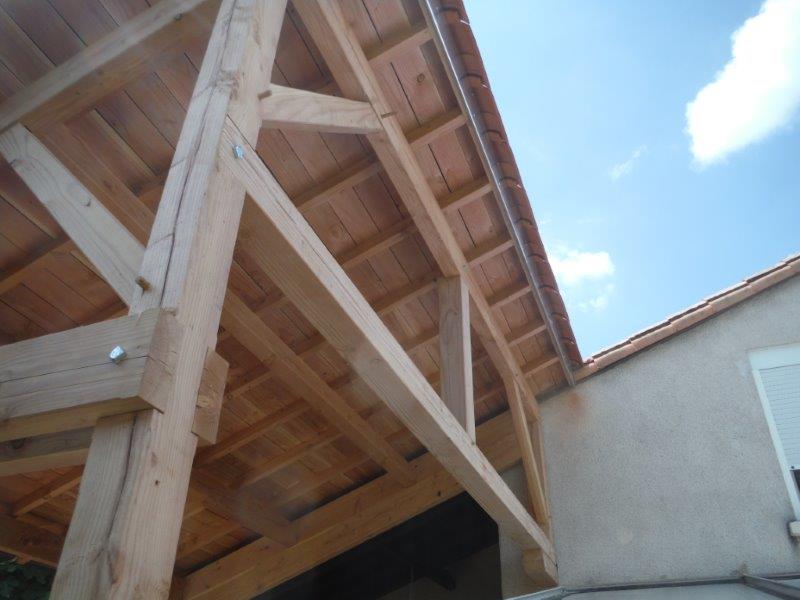 Préau bois en Deux-Sèvres (79)